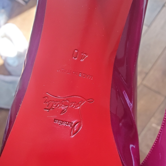 Louboutin peep toe size 40 in hot pink - Picture 4 of 6